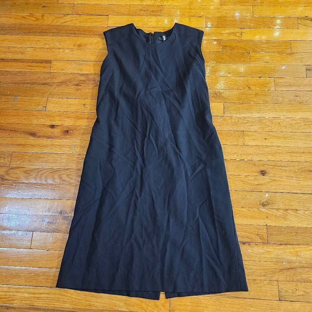 J Crew Black Wool Sheath Dress Size 4